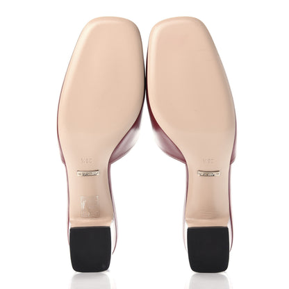 Gucci Malaga Kid Crystal Square G Madelyn Mules 38.5 Romantic Cerise 5 of 12