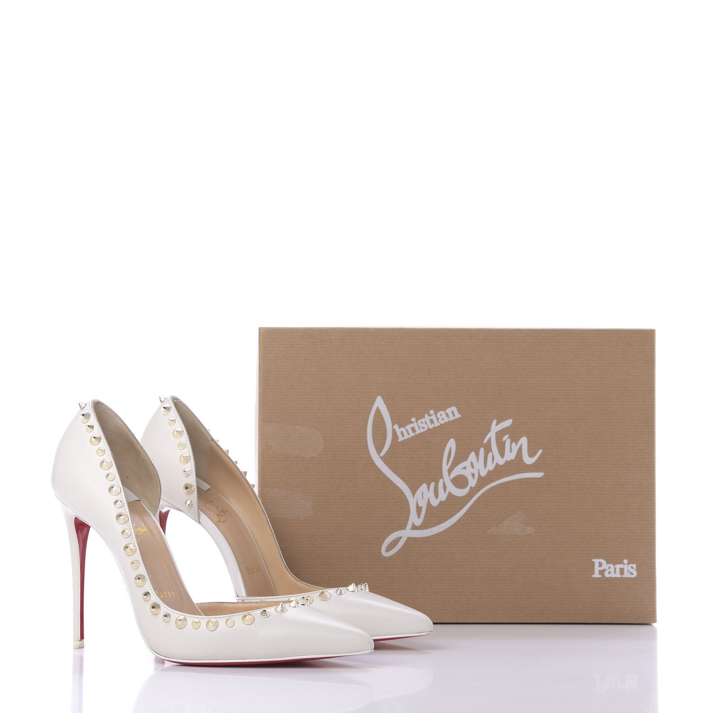 Shiny Nappa Irishell 100 Pumps 38 White