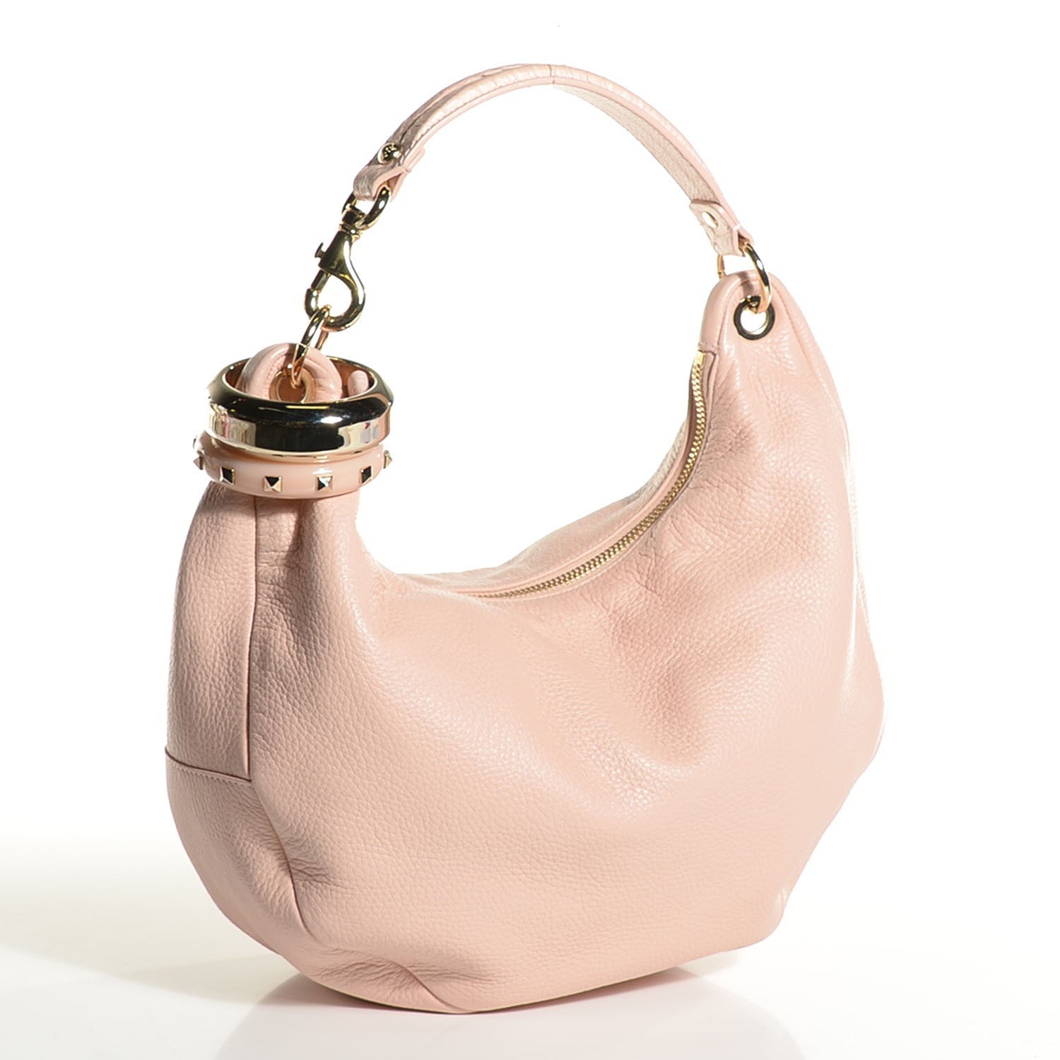 Jimmy Choo Deerskin Solar S Shoulder Bag Lychee 3 of 7