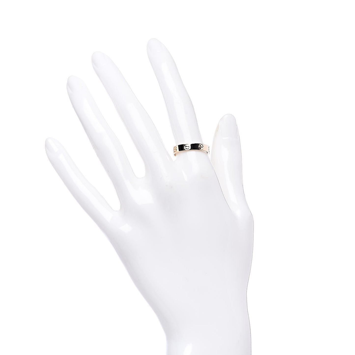 18K Yellow Gold 3.5mm LOVE Wedding Band Ring 55 7.25