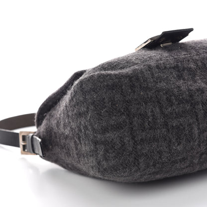 Fendi Wool Zucca Mama Baguette Grey 5 of 8