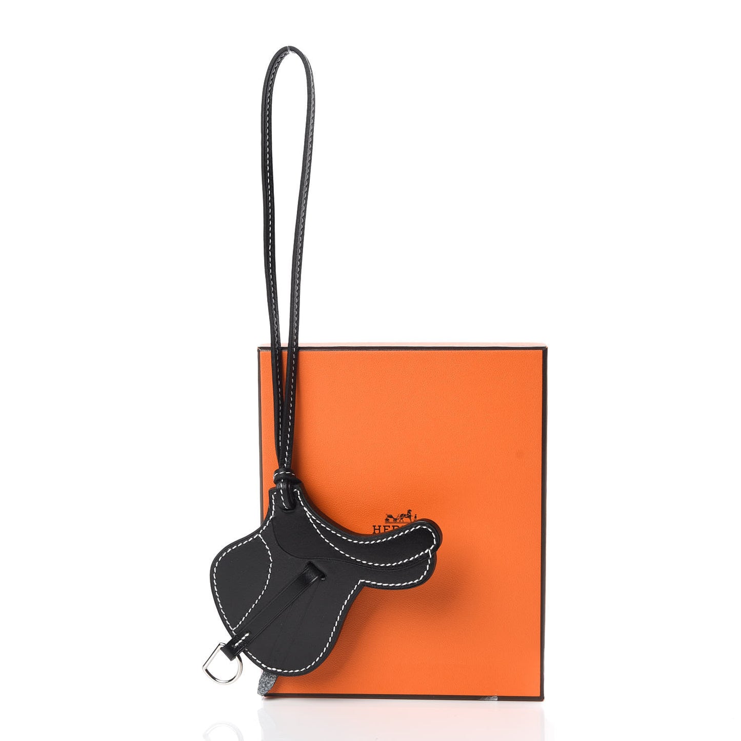 Box Paddock Selle Horse Saddle Bag Charm Black