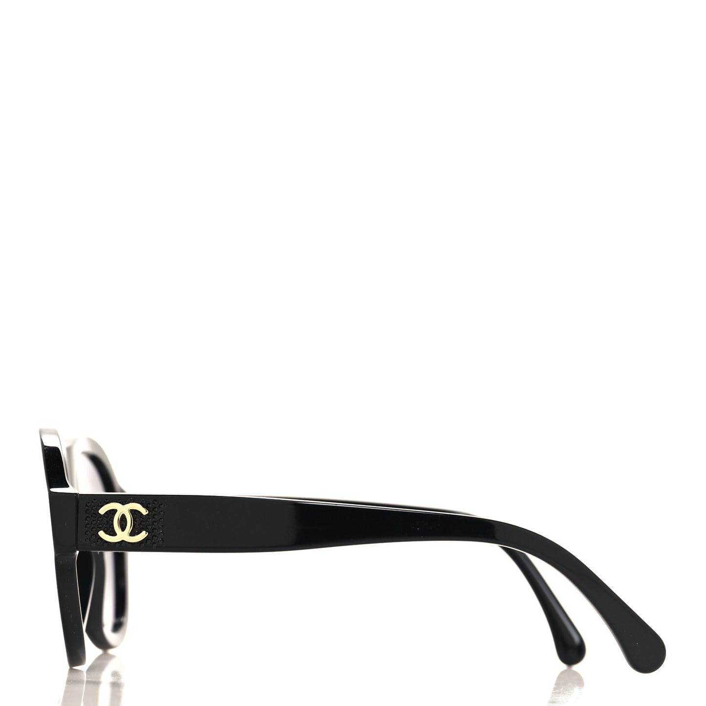 Acetate Strass Pilot Sunglasses 5467-B Black