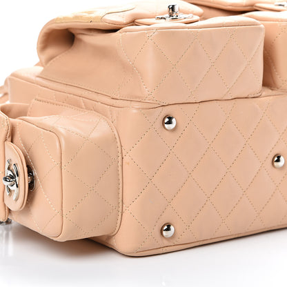 Chanel Calfskin Quilted Small Cambon Multipocket Reporter Beige 8 of 15