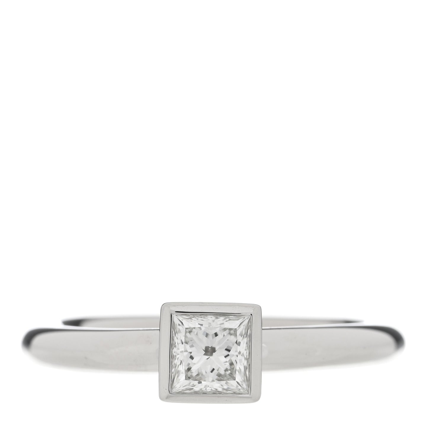Platinum Diamond .43ct Princess Cut Diamond Engagement Ring 52 6