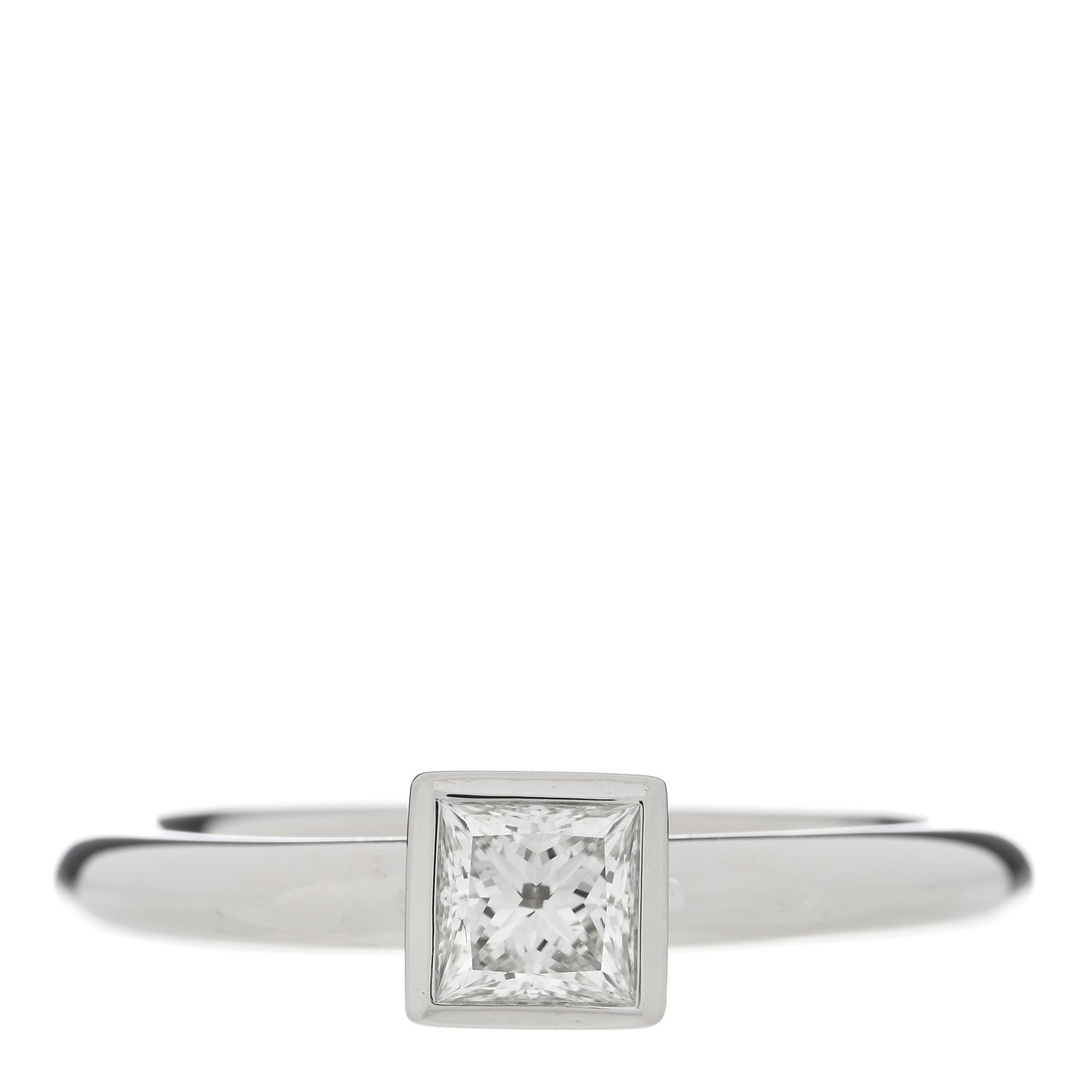 Tiffany Platinum Diamond .43ct Princess Cut Diamond Engagement Ring 52 6 1 of 4