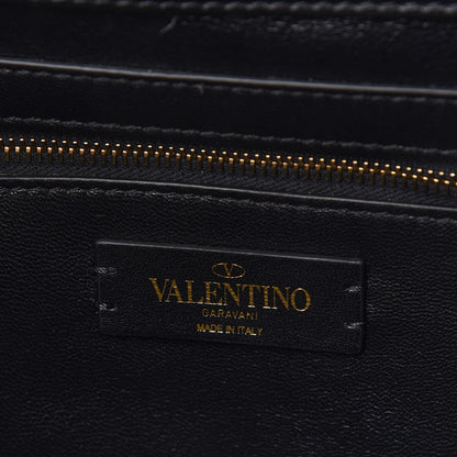 Valentino Garavani Nappa Large Roman Stud Shoulder Bag Black 8 of 9