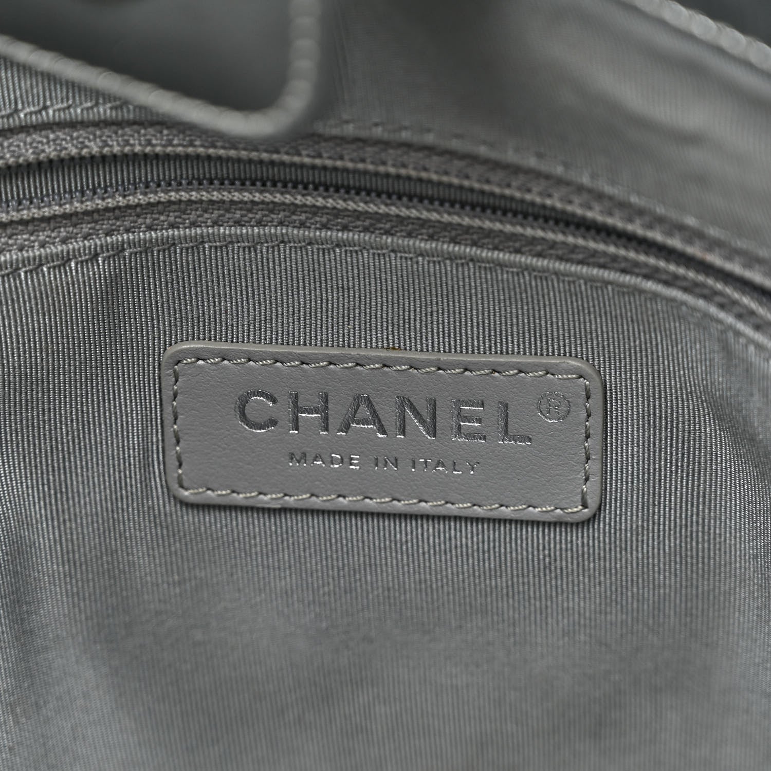 Chanel Metallic Crumpled Calfskin Chain 20s Signe Tote Silver 6 of 10
