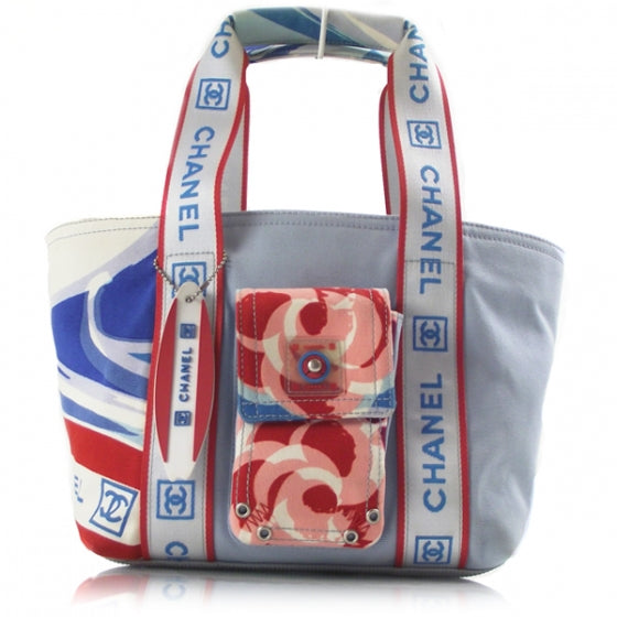 Chanel Canvas Cruise Tote Summer Bag 1 of 11