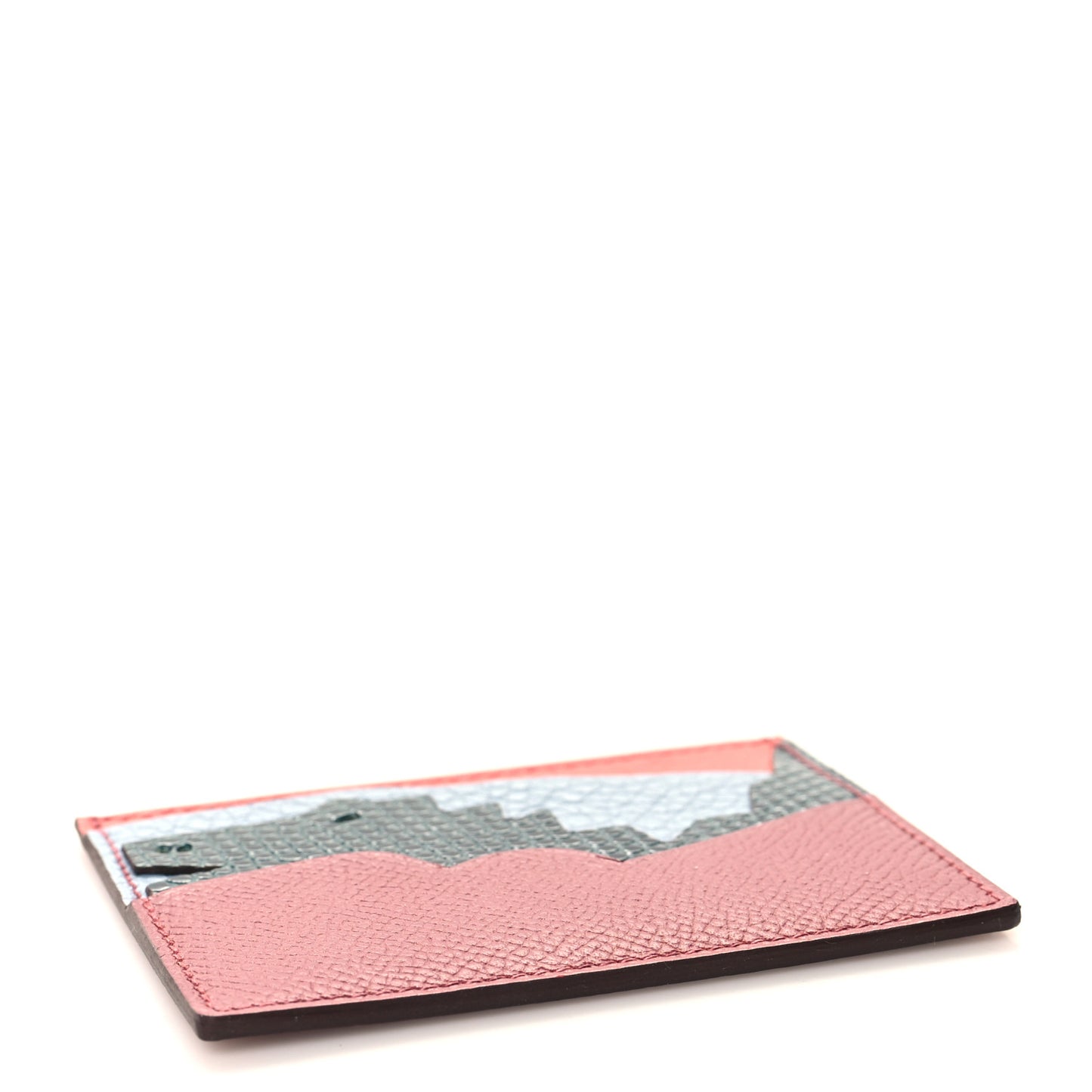 Epsom Evercolor Lizard Taurillon Clemence Histoire Naturelle Card Holder Multicolor