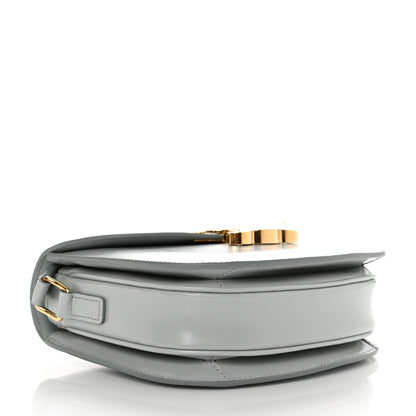 Celine Shiny Calfskin Besace Clea Triomphe Blue Gray 4 of 10