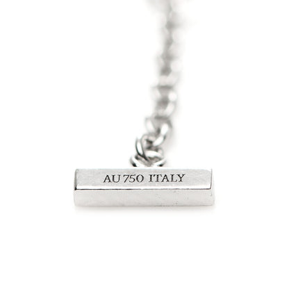 Tiffany 18K White Gold Diamond T Smile Bracelet 3 of 4