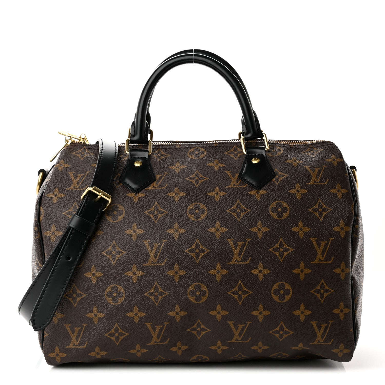 Louis Vuitton Monogram My World Tour Speedy Bandouliere 30 Black 1 of 13