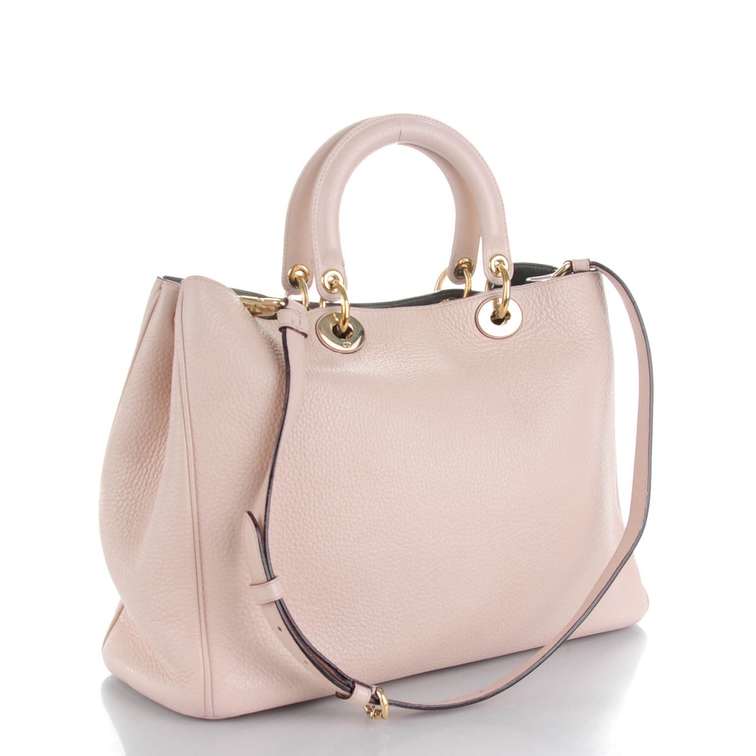 Christian Dior Bullcalf Large Diorissimo Tote Rose Poudre 4 of 8