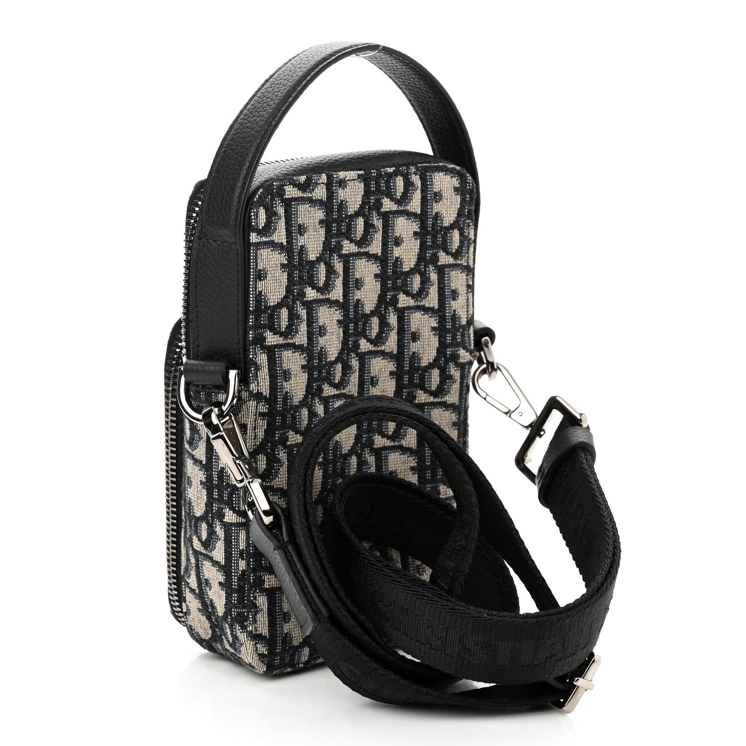 Christian Dior Oblique Crossbody Bag Blue 3 of 10