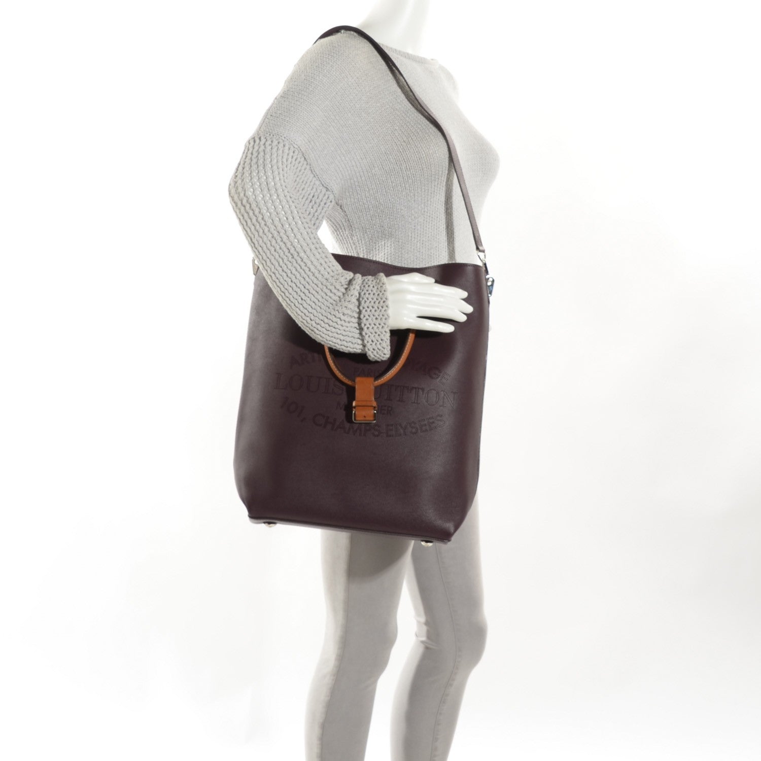 Louis Vuitton Veau Soie Calfskin Parnassea Flore GM Quetsche 2 of 7