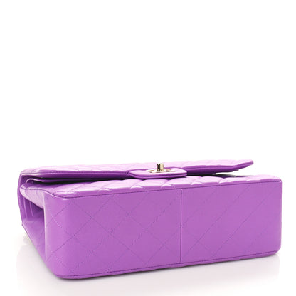 Chanel Caviar Quilted Jumbo Double Flap Purple 4 of 10