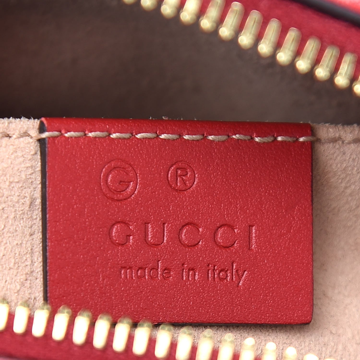 Gucci GG Supreme Monogram Blooms Mini Chain Shoulder Bag Beige Blue Navy Hibiscus Red 6 of 9