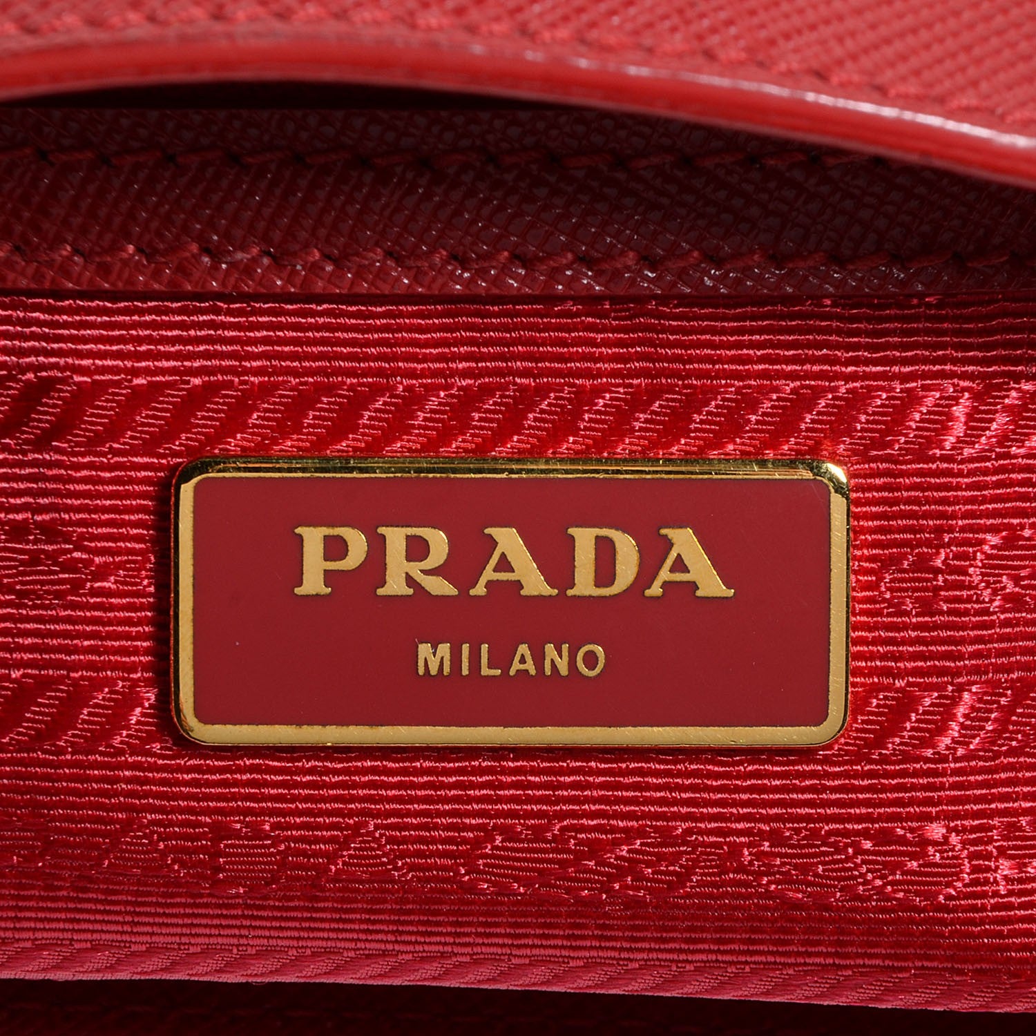 Prada Saffiano Lux Large Tote Fuoco 11 of 11