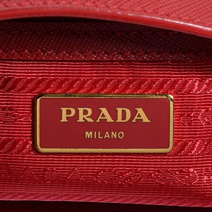 Prada Saffiano Lux Large Tote Fuoco 11 of 11