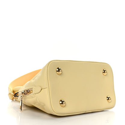 Louis Vuitton Calfskin Bubblegram Alma BB Banana 4 of 8
