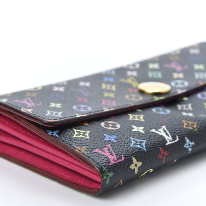 Louis Vuitton Monogram Multicolor Sarah Wallet Black Grenade 5 of 9