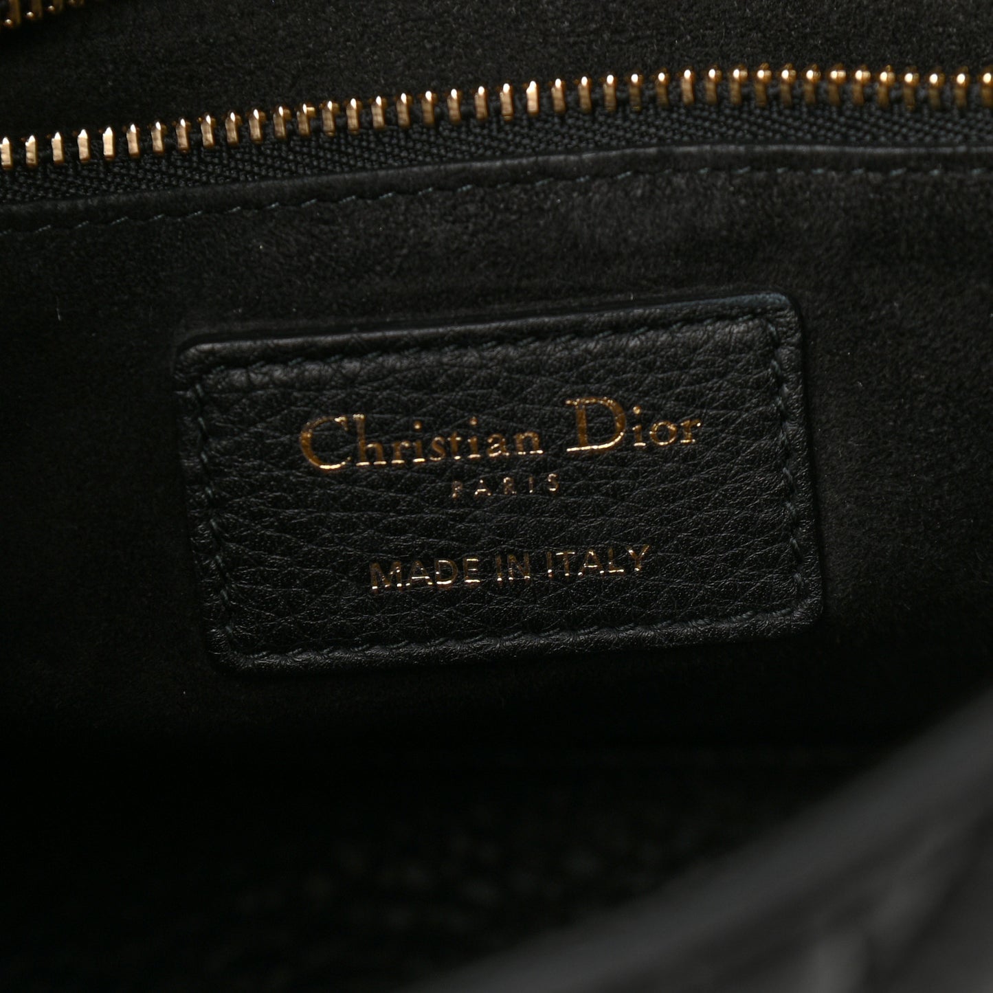 Grained Calfskin Cannage Medium Supple Lady Dior Black