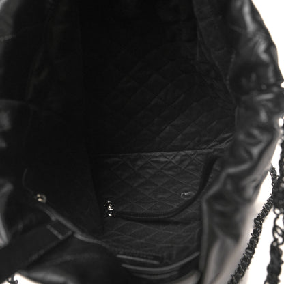 Chanel Shiny Calfskin Quilted Chanel 22 Backpack So Black 5 of 11
