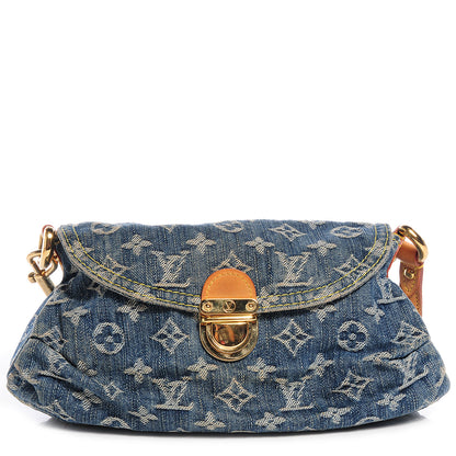 Louis Vuitton Monogram Denim Mini Pleaty Blue 1 of 7
