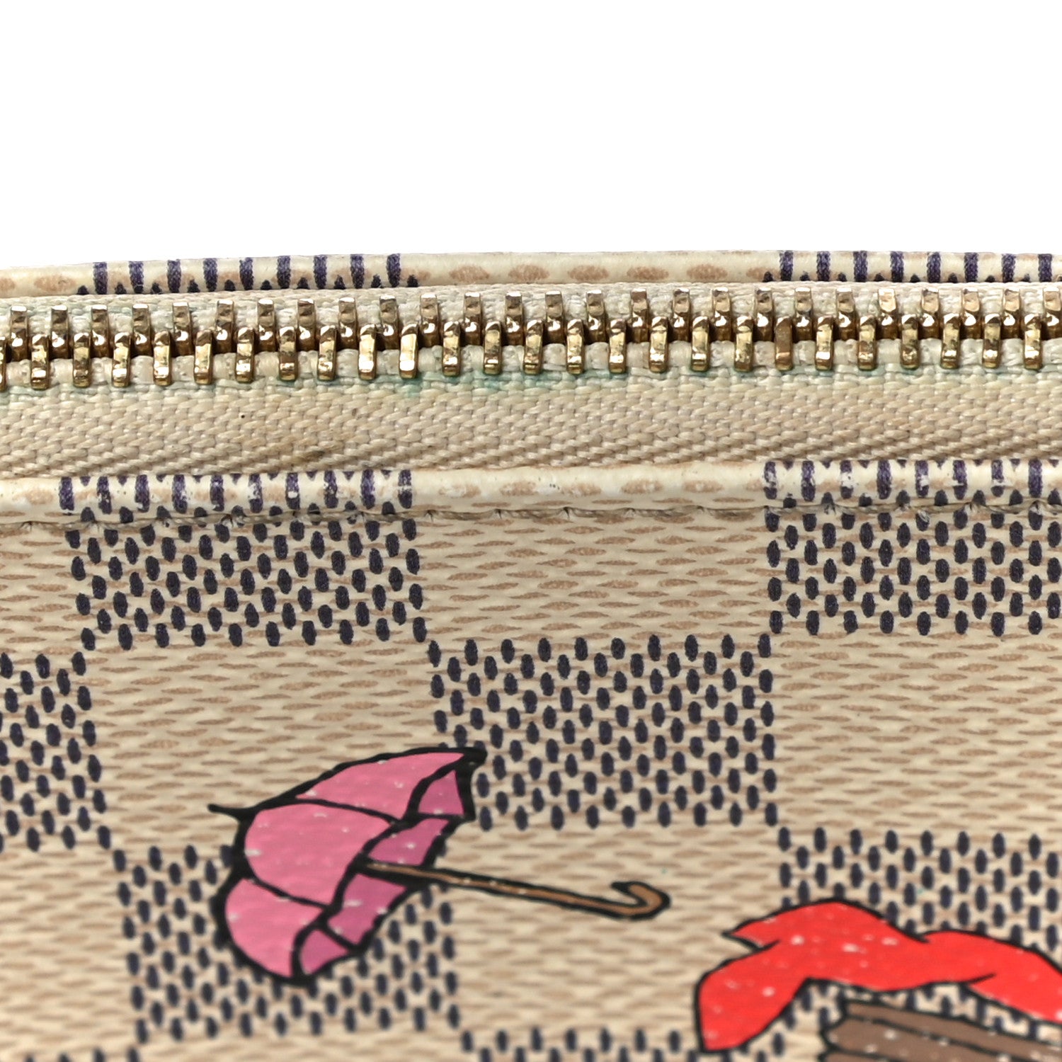 Louis Vuitton Damier Azur 2015 Christmas Animation Mini Pochette Accessories 11 of 11