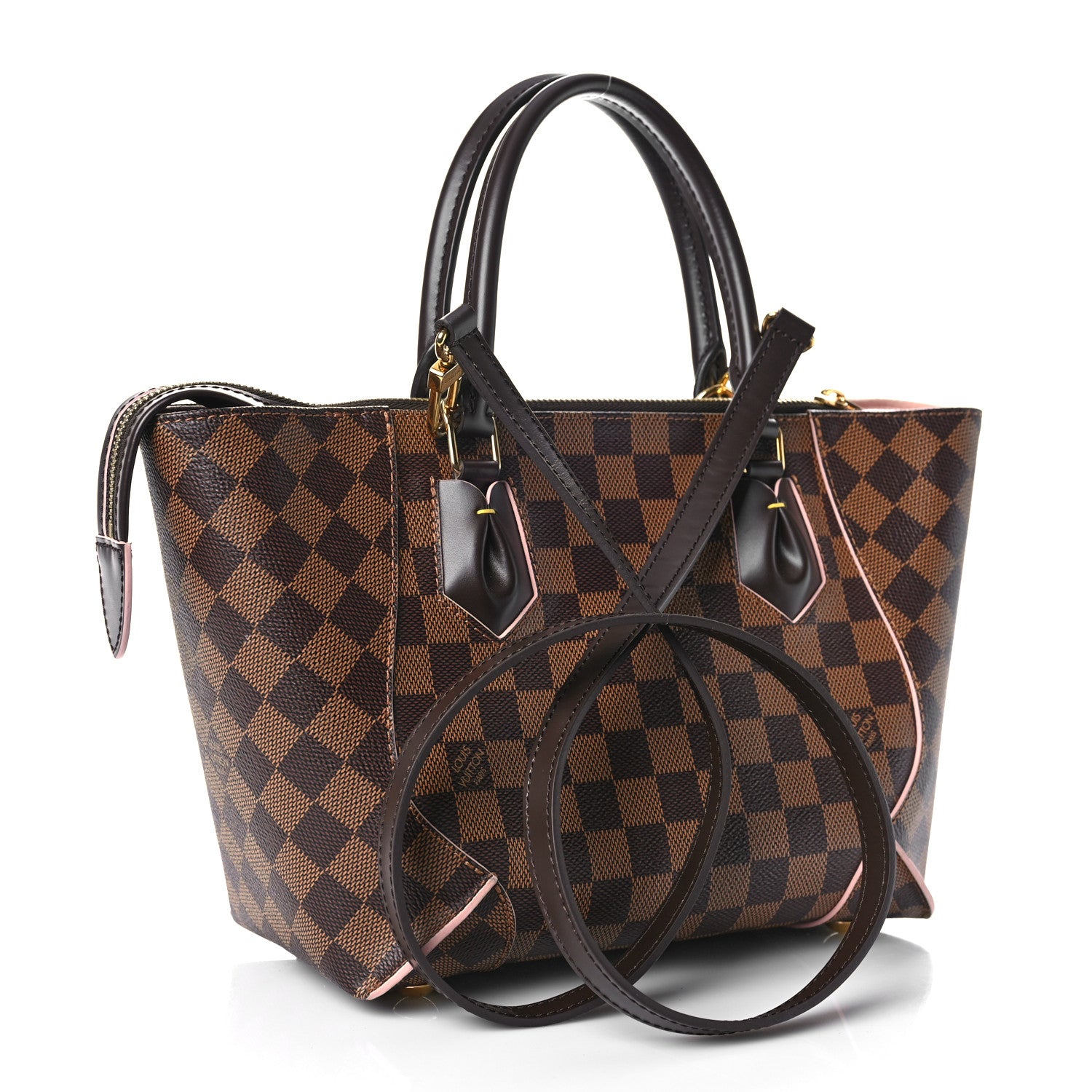 Louis Vuitton Damier Ebene Caissa Tote PM Rose Ballerine 4 of 11