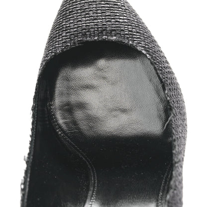 Saint Laurent Raffia Anja 105 Pumps 39.5 Black 10 of 11