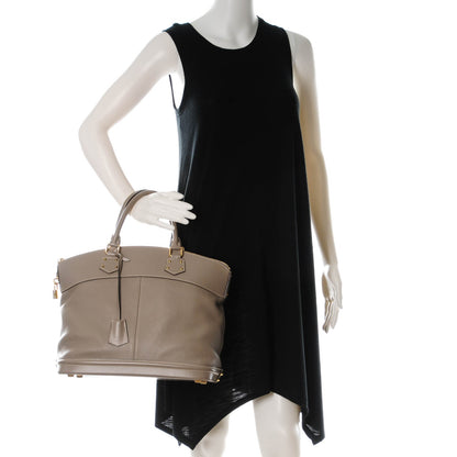Louis Vuitton Suhali Lockit MM Greige 2 of 7