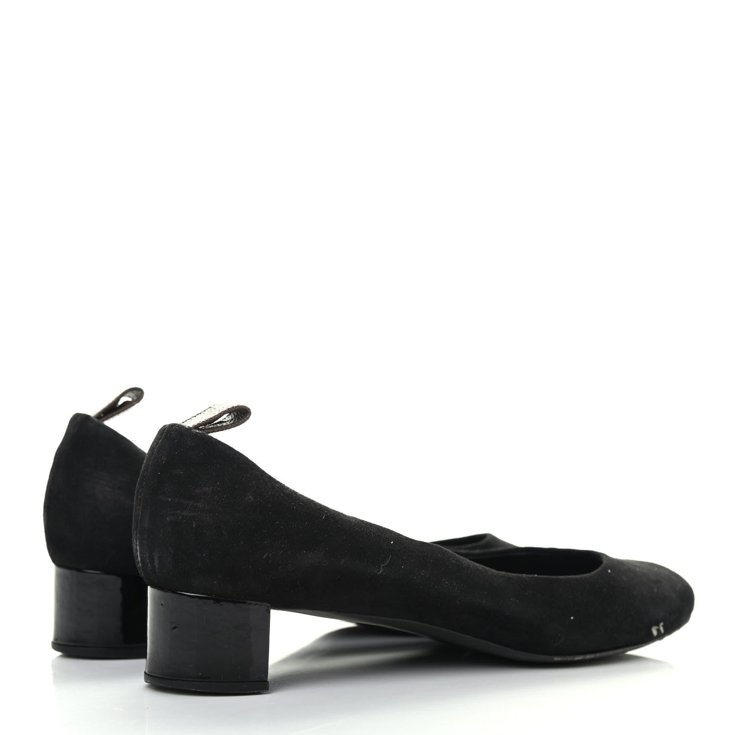 Louis Vuitton Suede Uniformes Pump 38 Black 3 of 4