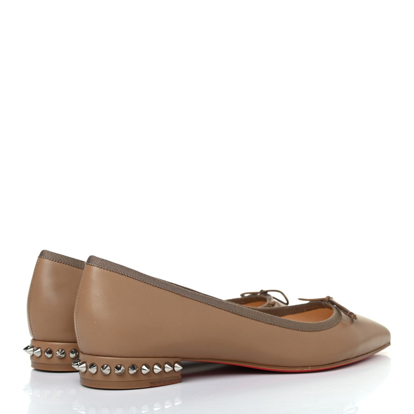 Nappa Spiked Hall Flats 37 Nude