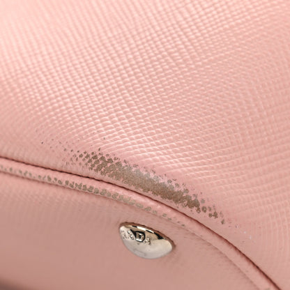 Prada Saffiano Cuir Medium Double Bag Orchidea Acquamarina 15 of 15