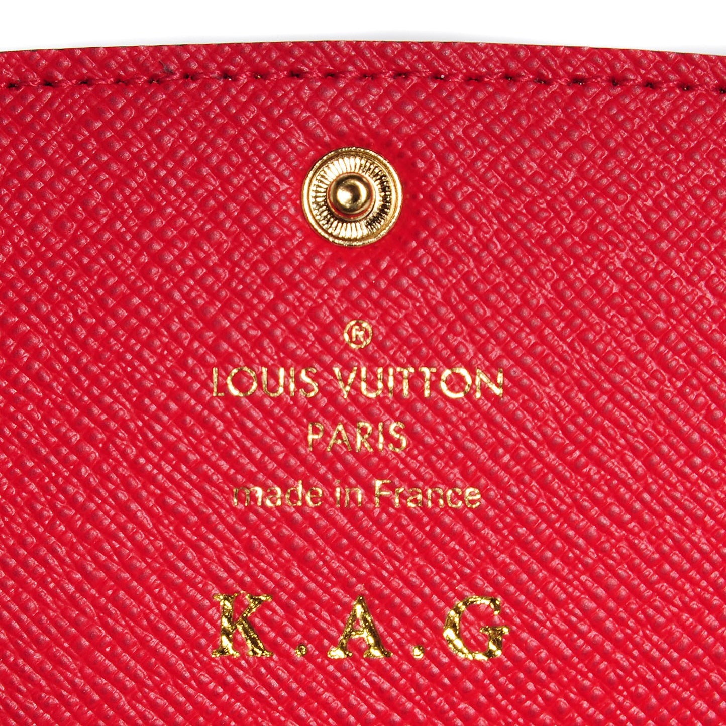 Damier Ebene Emilie Wallet Red