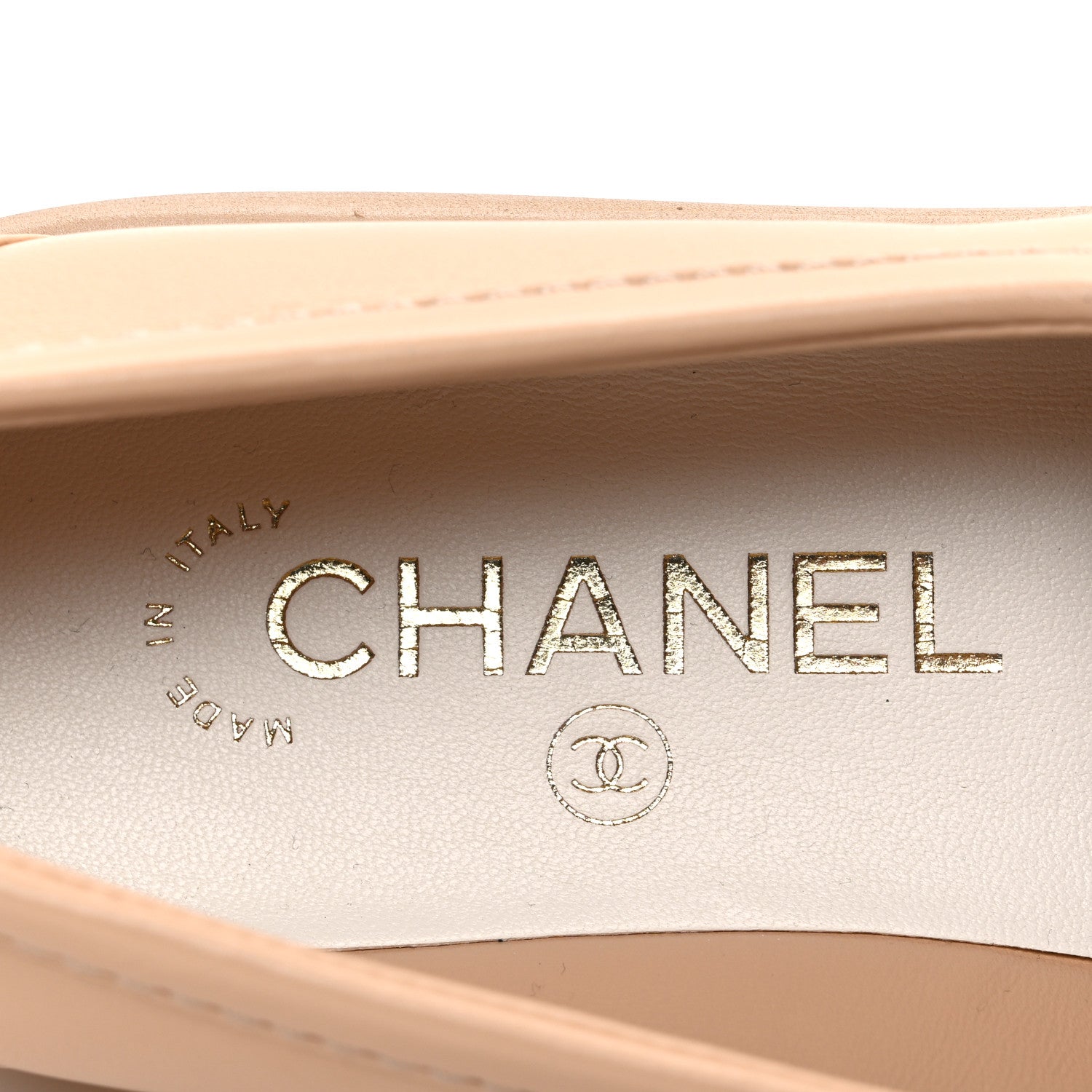 Chanel Lambskin Quilted CC Turnlock Moccasins 37 Beige 9 of 11