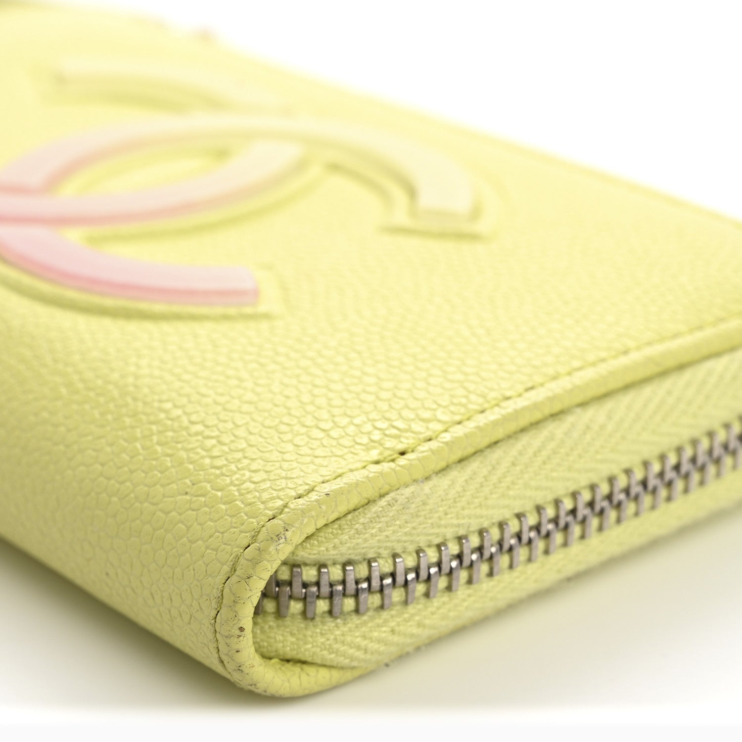 Chanel Caviar Key Holder Case Light Pink Light Green 12 of 13