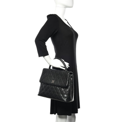 Chanel Caviar Quilted Jumbo Kelly Flap Black 2 of 12