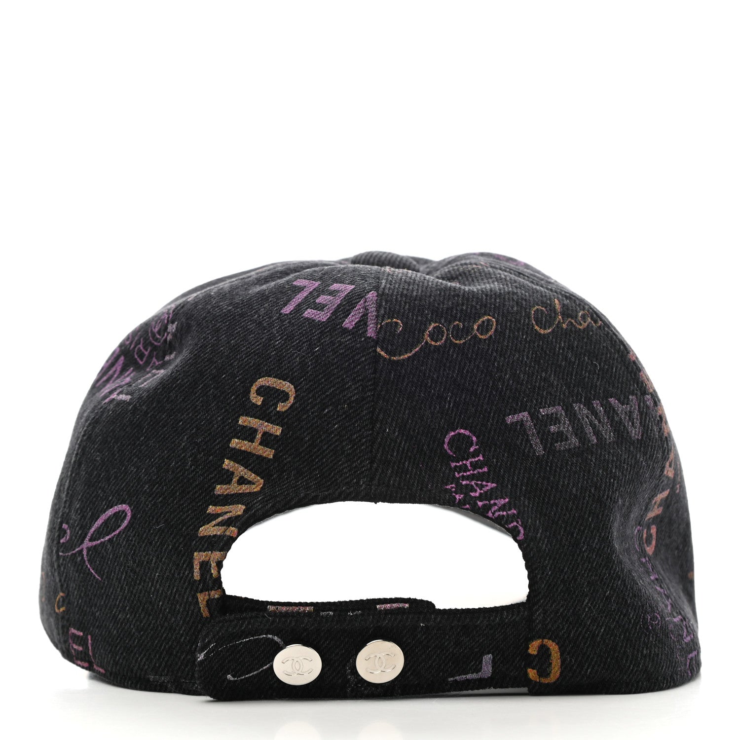 Chanel Denim Mood Cap Hat Black 6 of 8