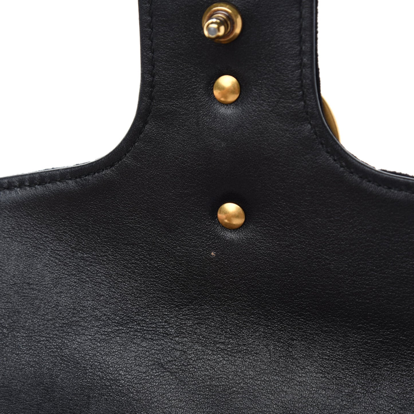 Velvet Matelasse Small GG Marmont Shoulder Bag Black