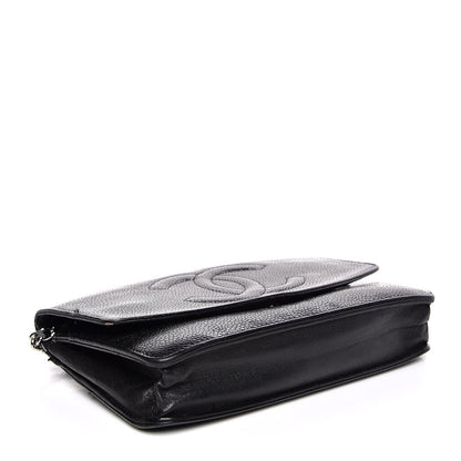 Chanel Caviar CC Wallet on Chain Black 4 of 15