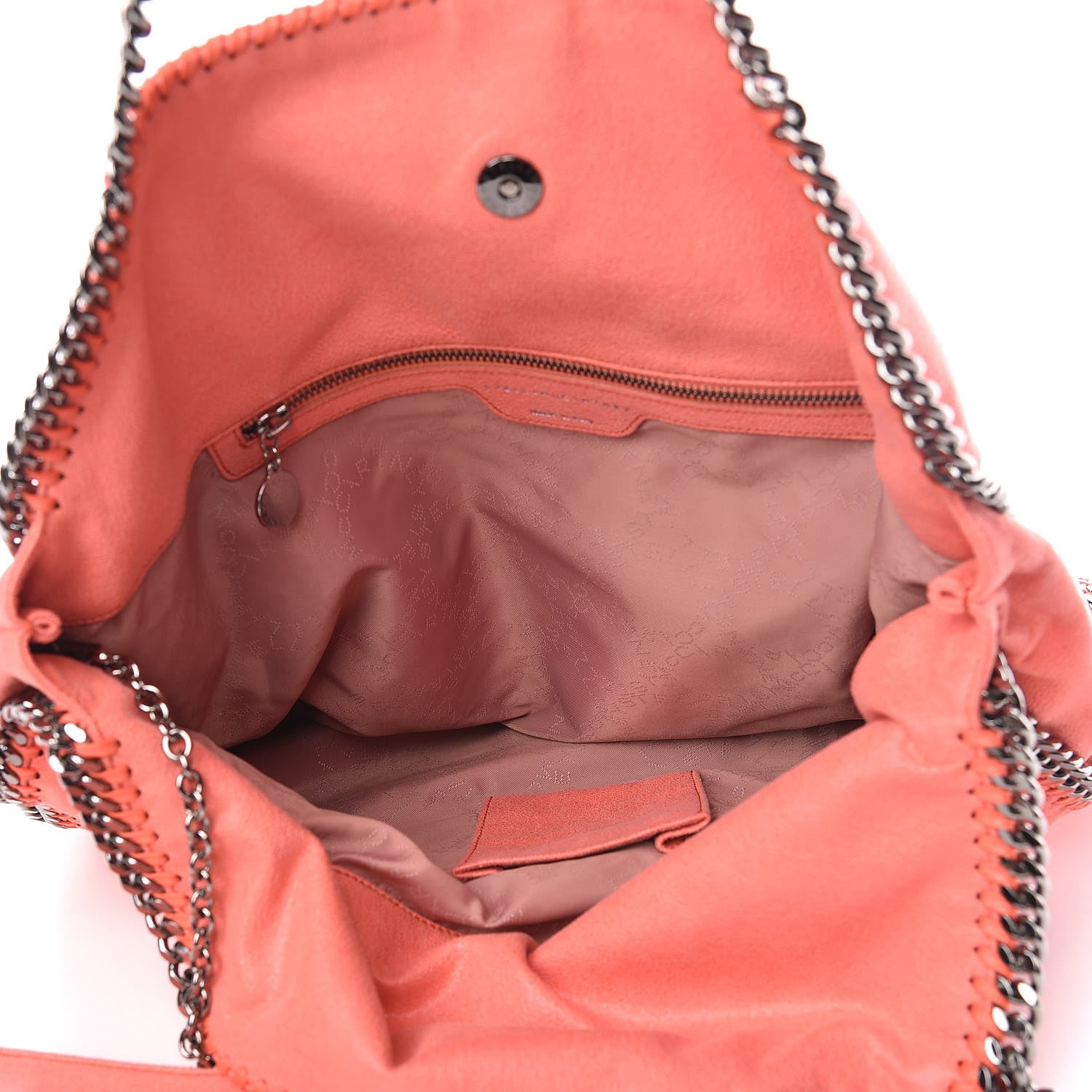 Stella McCartney Shaggy Deer Big Falabella Tote Coral 8 of 12