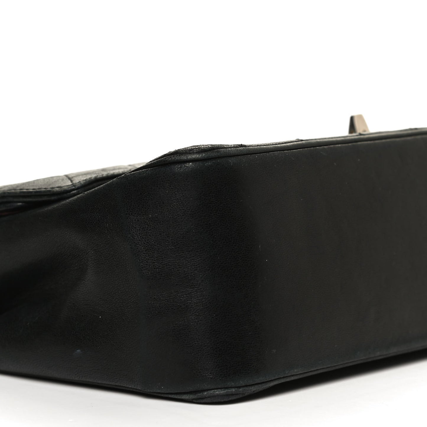 Lambskin Quilted Medium Double Flap Bijoux Chain Black
