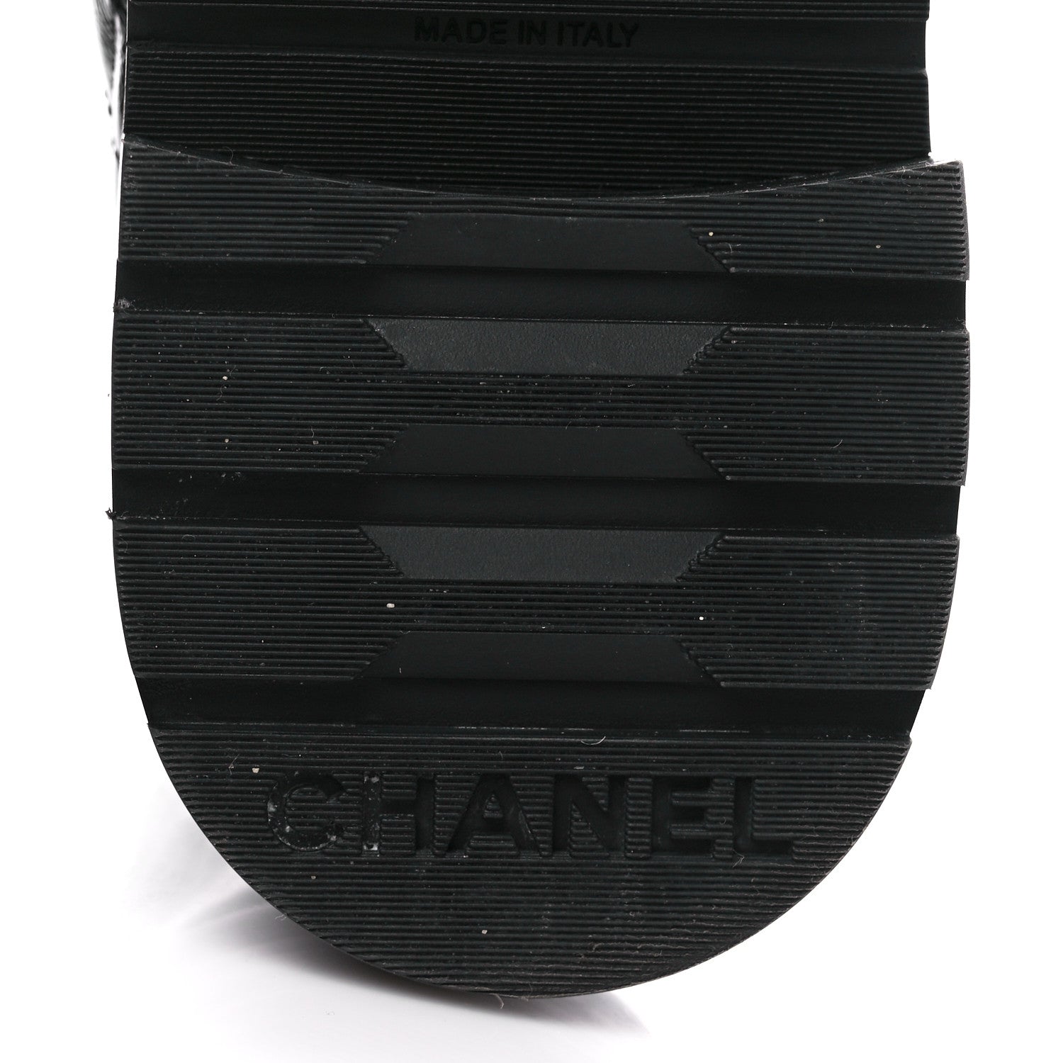 Chanel Shiny Goatskin Calfskin Quilted Lace Up Combat Boots 38 Black 6 of 9