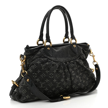 Louis Vuitton Denim Neo Cabby MM Black 3 of 9