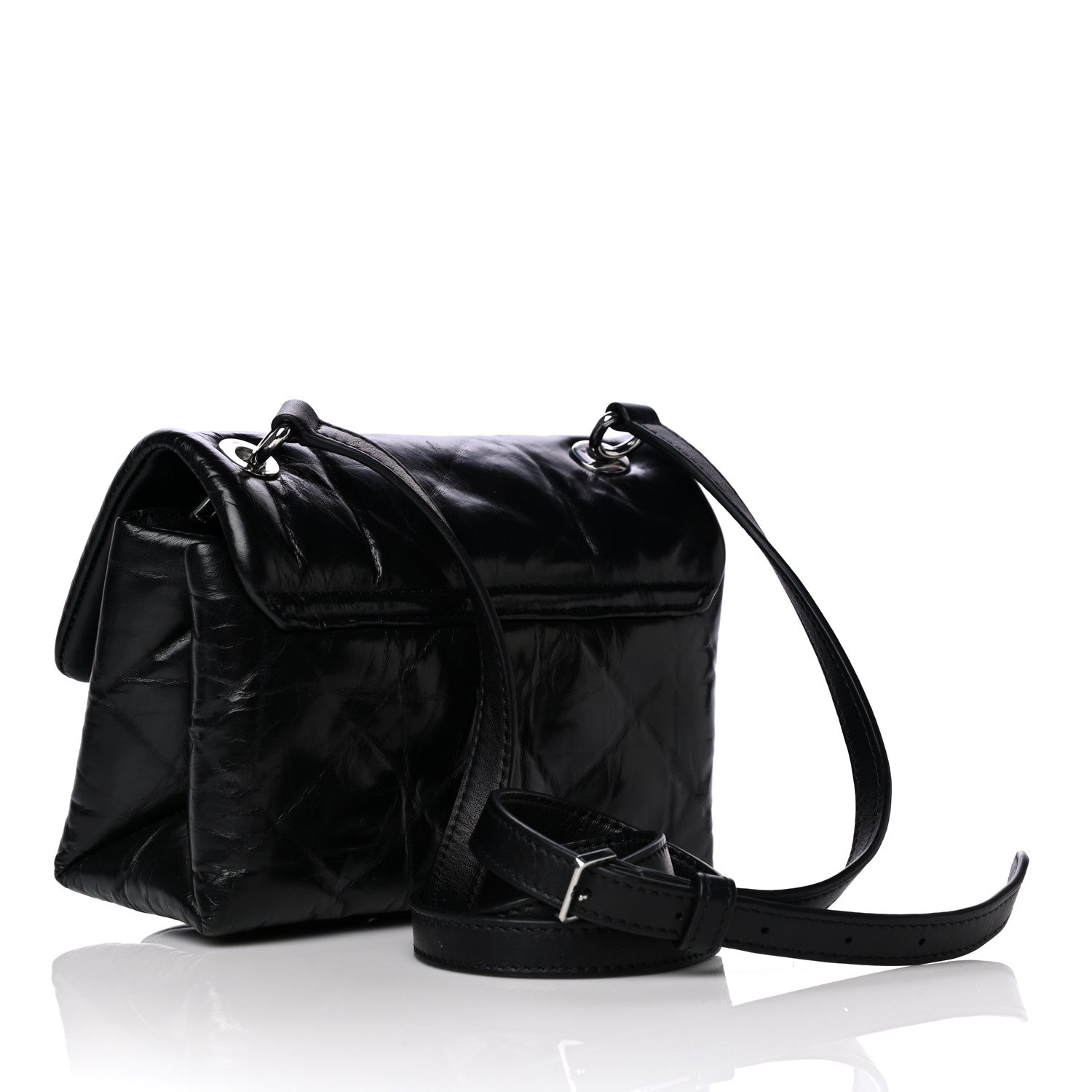 Alexander Wang Calfskin Quilted Halo Crossbody Bag Black 3 of 13