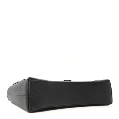 Balenciaga Semi Matte Soft Textured Calfskin Downtown Shoulder Bag Black 4 of 10