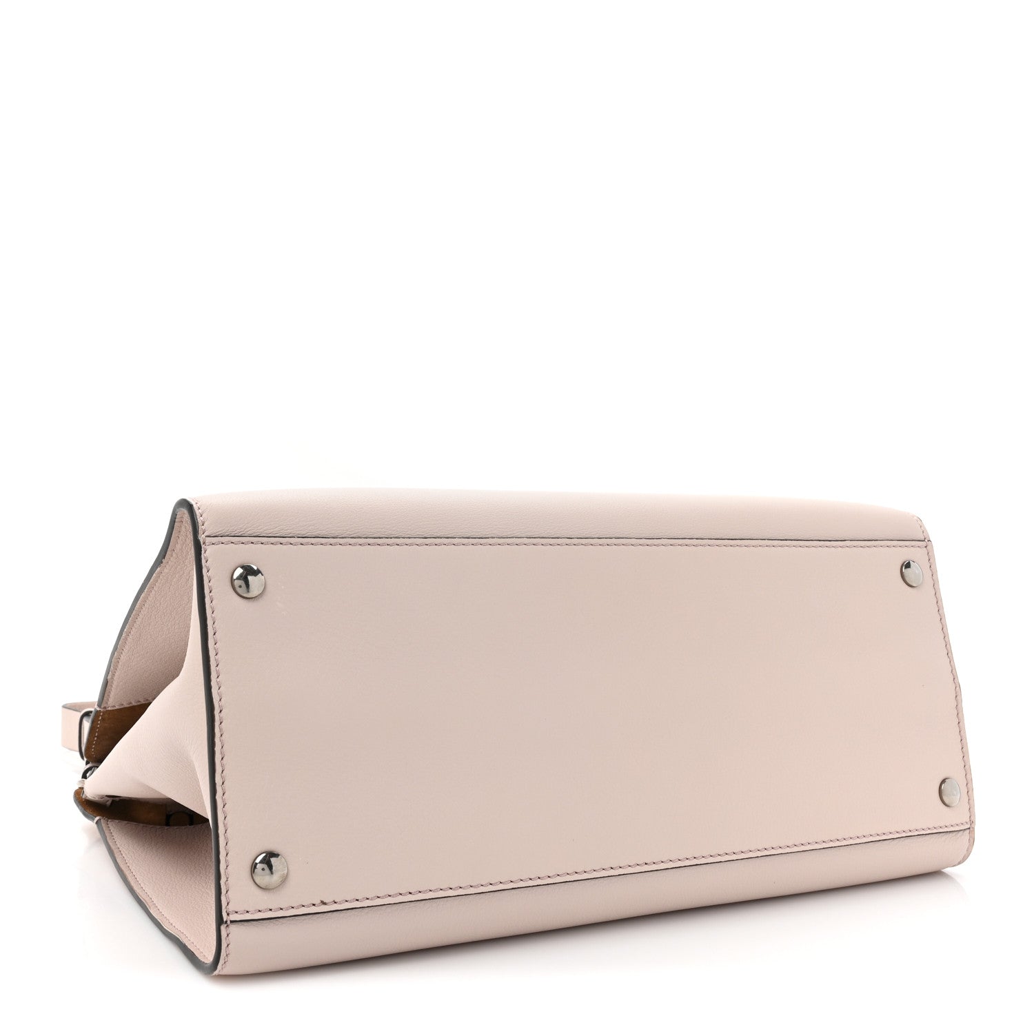 Burberry Smooth Calfskin Small Grommet Embossed Crest Bag Chalk Pink 4 of 15